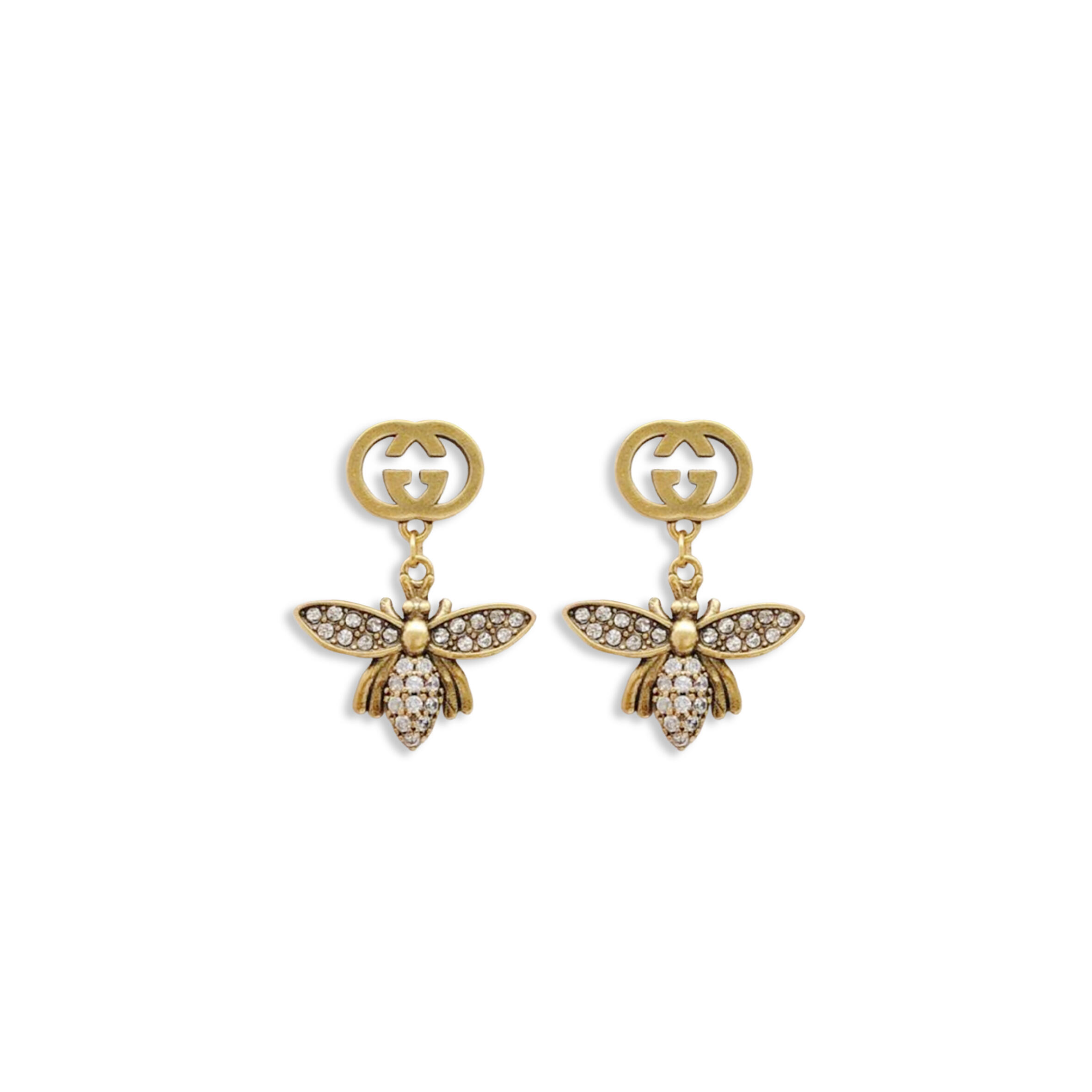 GUCCI INTERLOCKING G ANIMAL EARRINGS